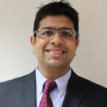 Headshot of Prof Rishi Singhal, MD, FRCS. User of AEON surgical staplers.